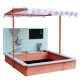 Kids Wooden Sandbox with Canopy LULILO Sablo 360° 120cm