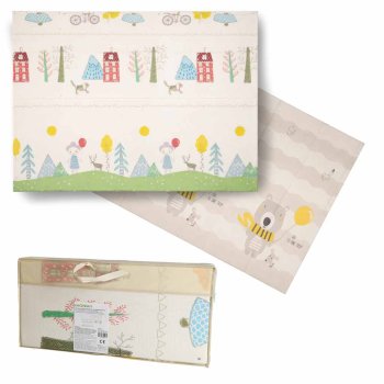 Foldable Foam Baby Play Mat Double-Sided 150x200cm, multicolor