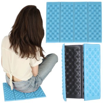 Foldable Foam Sitting Mat for Camping and Hiking, Blue