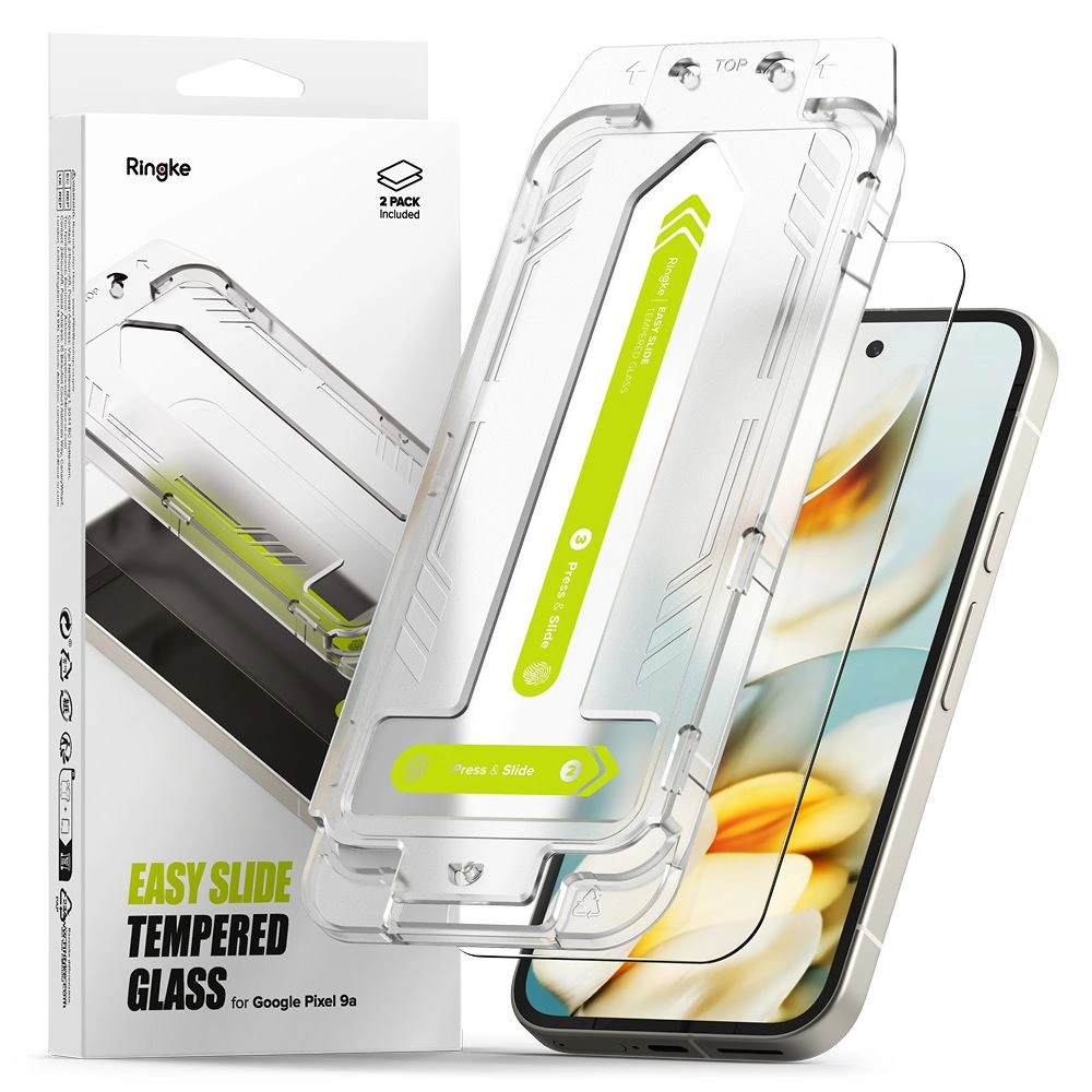 Ringke Easy Slide 2-pack tempered glass Google Pixel 9A