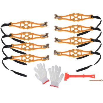 Anti-Skid Snow Tire Straps Car Wheel Chains 8pcs Set