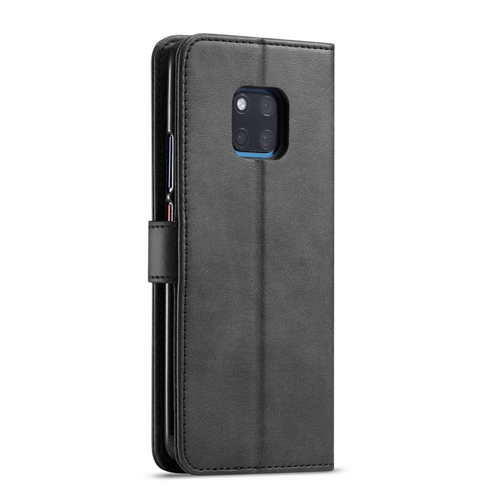 Huawei Mate 20 Pro 2018 (LYA-L09, L29) LC.IMEEKE PU Leather Wallet Case Cover, Black (1)