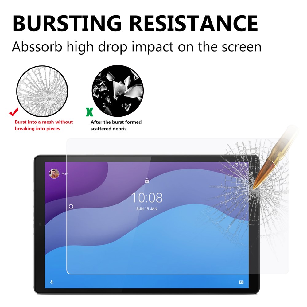 Lenovo Tab M10 HD Gen 2 10.1"" (TB-X306) Tempered Glass Screen Protector, 0.3mm 9H (4)