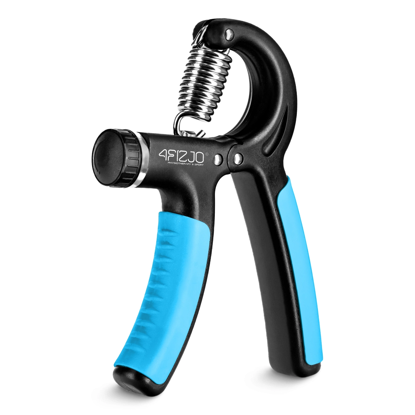 Adjustable Grip Strengthener 4FIZJO for Hand and Forearm Training, 10-40 kg, Blue