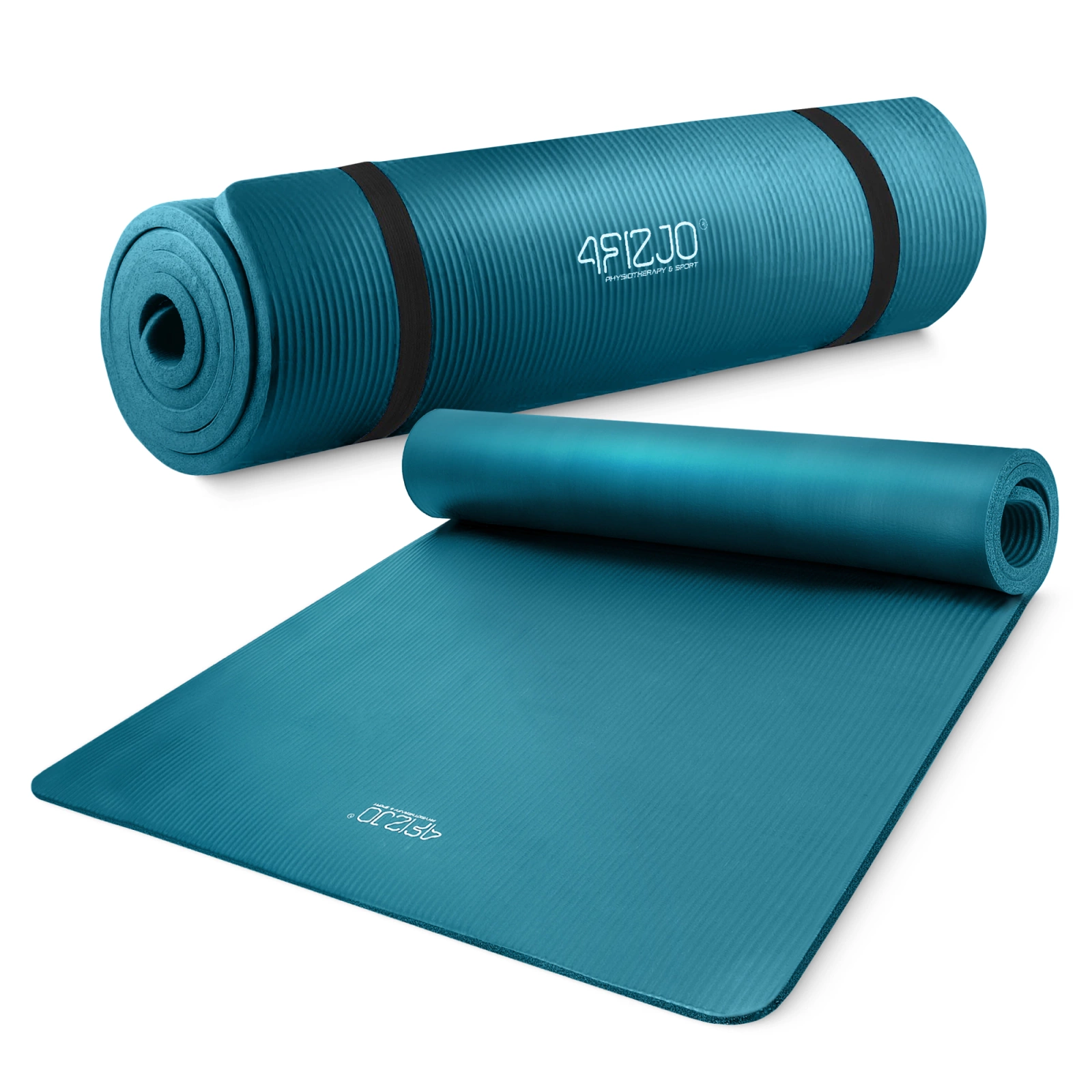 4FIZJO NBR Exercise Mat for Fitness & Yoga 190x100x1.5 cm, Blue