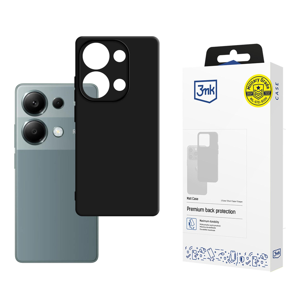 Xiaomi Redmi Note 13 Pro 3MK Matt Case Cover, Black