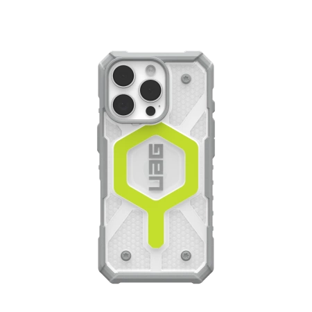 UAG Pathfinder Clear Magsafe iPhone 16 Pro Case Compatible with MagSafe - Green