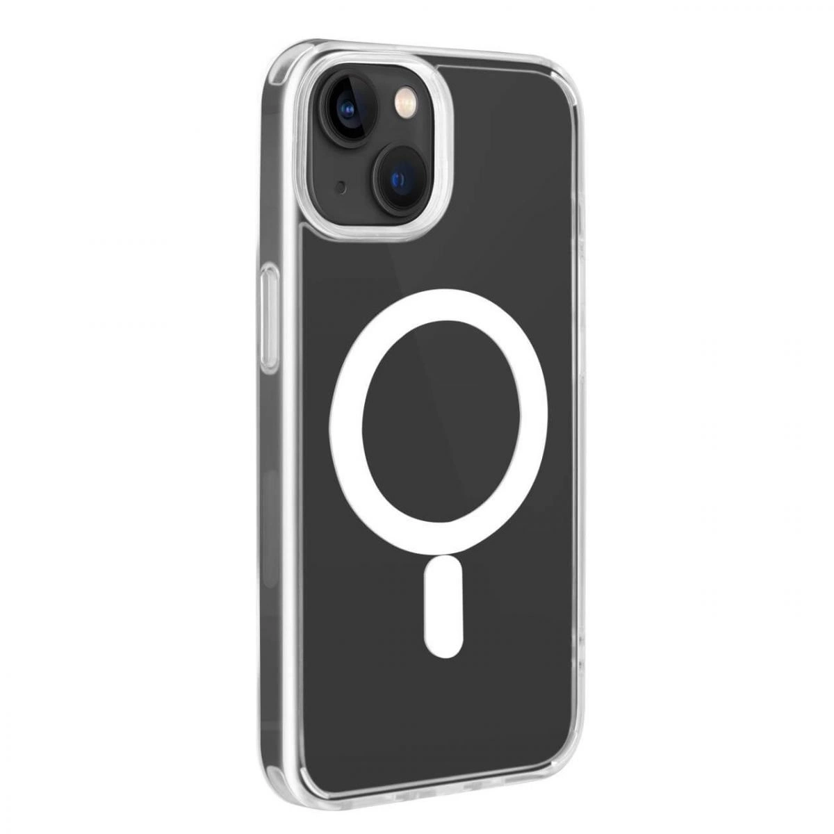 Puro LITE MAG TPU case with integrated magnets for iPhone 14/13, transparent