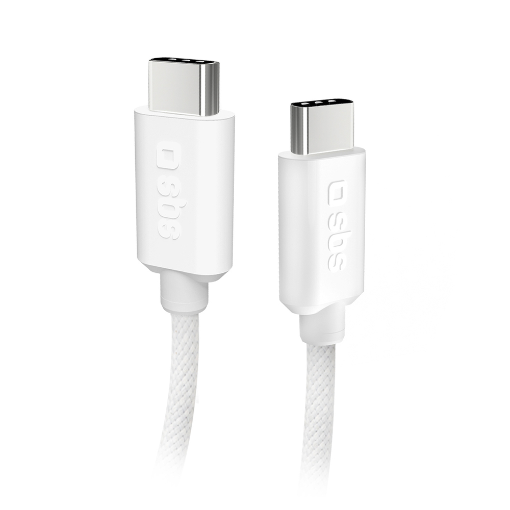 Fabric cable with USB-C USB-C 1.5m 60W Gray
