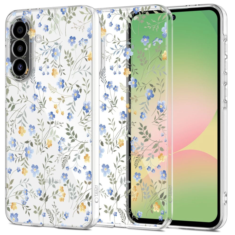 Samsung Galaxy A56 ( SM-A566B / DS ) Tech-Protect FlexAir+ Cover Case, Colorful Flowers