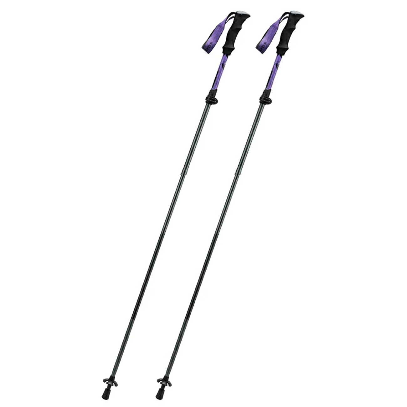 Qunature Nordic Walking Trekking Pole Aluminum 110 - 130 cm - Purple, 1 pcs