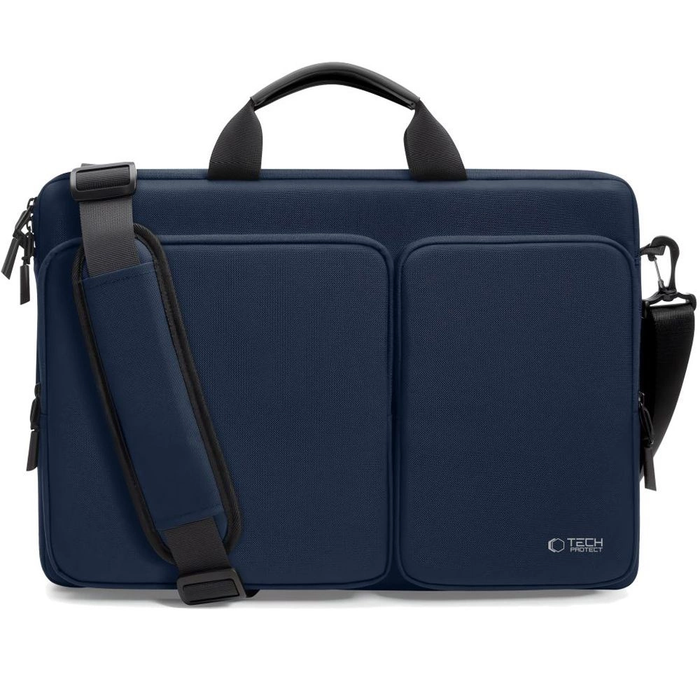 Tech-Protect Defender Bag 17" Laptop - Navy Blue
