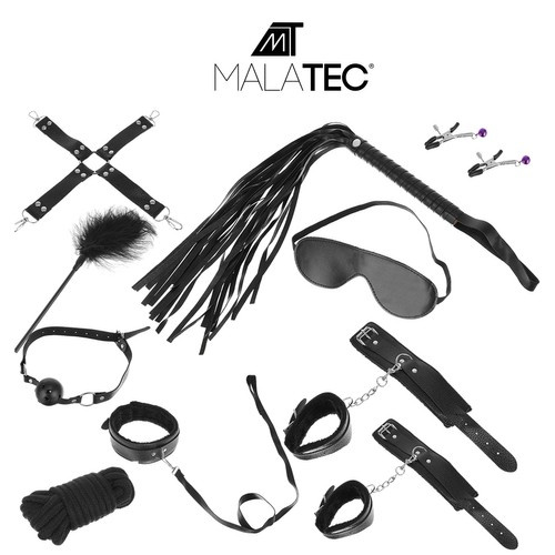 Erotic Bondage Kit for Couples MALATEC, 10-Piece Set, Black 23431 (0)