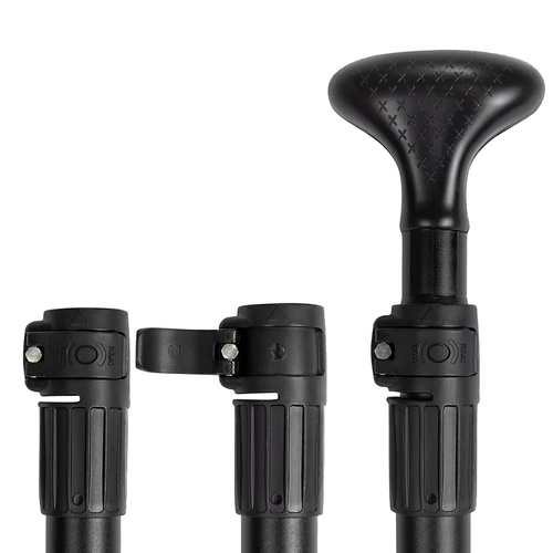 Adjustable 4-Piece 229cm 2in1 Trizand Paddle for SUP and Kayak, Black (2)