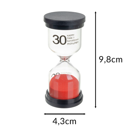 Kruzzel Hourglass Sand Timer Set for Kids 25676, 6 pcs, Multicolor (1)
