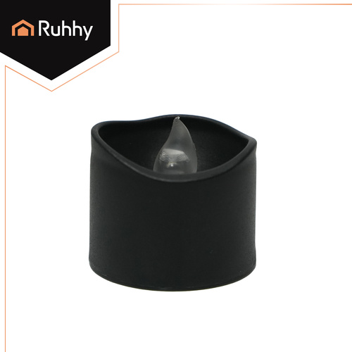 Ruhhy 26128 LED Flameless Candles, 3.6 cm, Set of 12, Black (1)