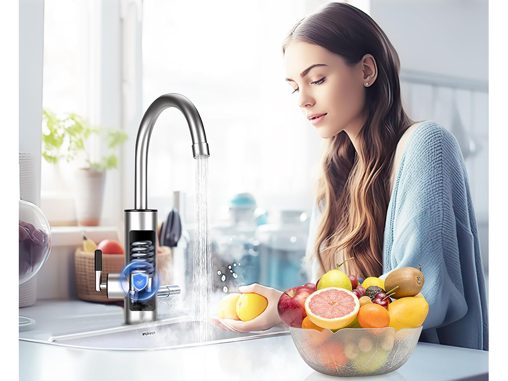 Electric Water Heater Kitchen Faucet LCD 3KW (6)