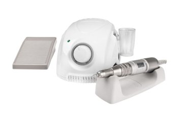 Manicure & Pedicure Nail Milling Machine Saeyang Marathon 3 Champion + H200 45 W, White, With Foot Pedal