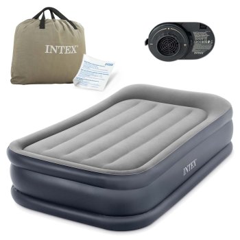 Inflatable Air Mattress 191x99x42 cm with Built-in Electric Pump INTEX 64132ND