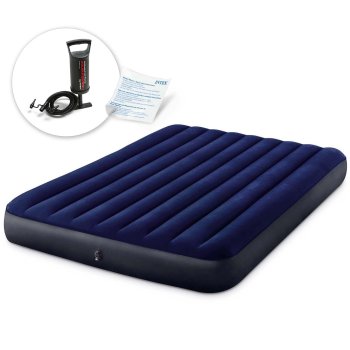 INTEX Queen Air Mattress with Piston Pump 203x152x25 cm 64759