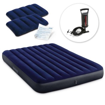 Inflatable Air Mattress 203x152x25 cm with Hand Pump INTEX 64765