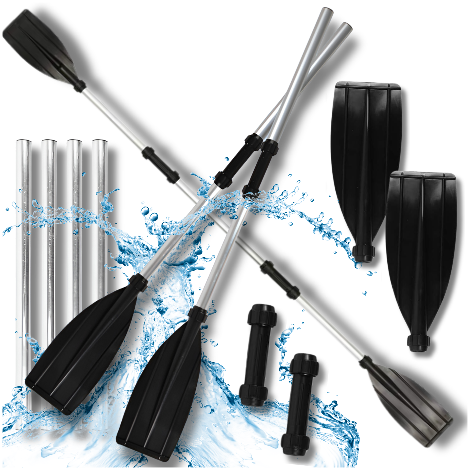 2-in-1 Convertible Aluminum Kayak and SUP Paddle Lightweight 203 cm