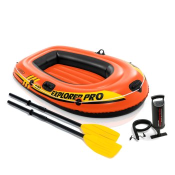 Intex Explorer Pro 100 Inflatable Boat Set with Oars and Pump 58355