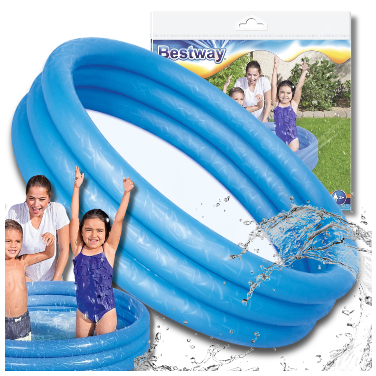 Bestway Inflatable Kids Paddling Pool 122 x 25 cm, Blue