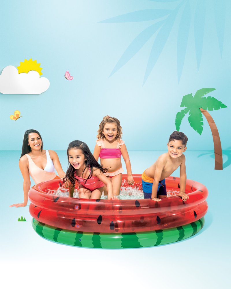 INTEX Watermelon Inflatable Paddling Pool for Kids 58448 (1)