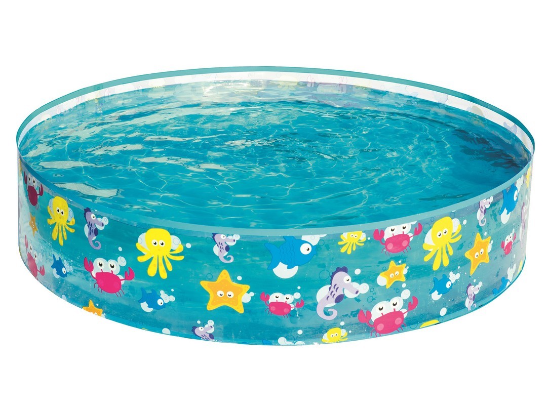 Bestway 55028 Fill 'N Fun Children's Paddling Pool, 122x25 cm