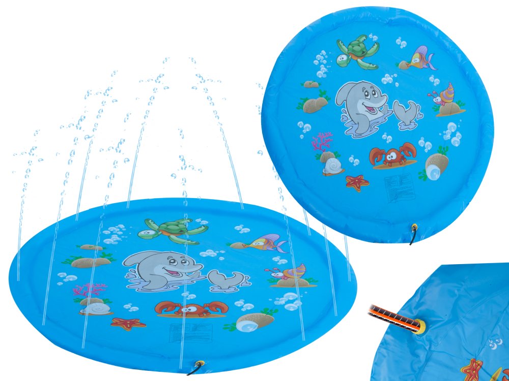 Kids Inflatable Wading Pool with Fountain, Splash Play Mat, 170 cm (5)