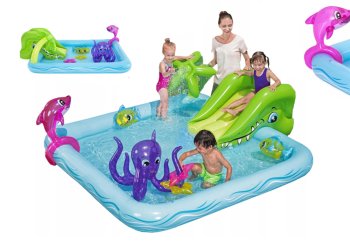 Kids Garden Water Inflatable Playground Swimming Pool, Aquarium — BESTWAY 53052