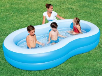 Garden Inflatable Pool 262x157x46 cm