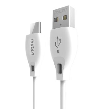 Dudao USB Type C Data Charging Cable 2.1A 1m, White