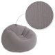 Inflatable lounge chair pouf INTEX 68579, grey
