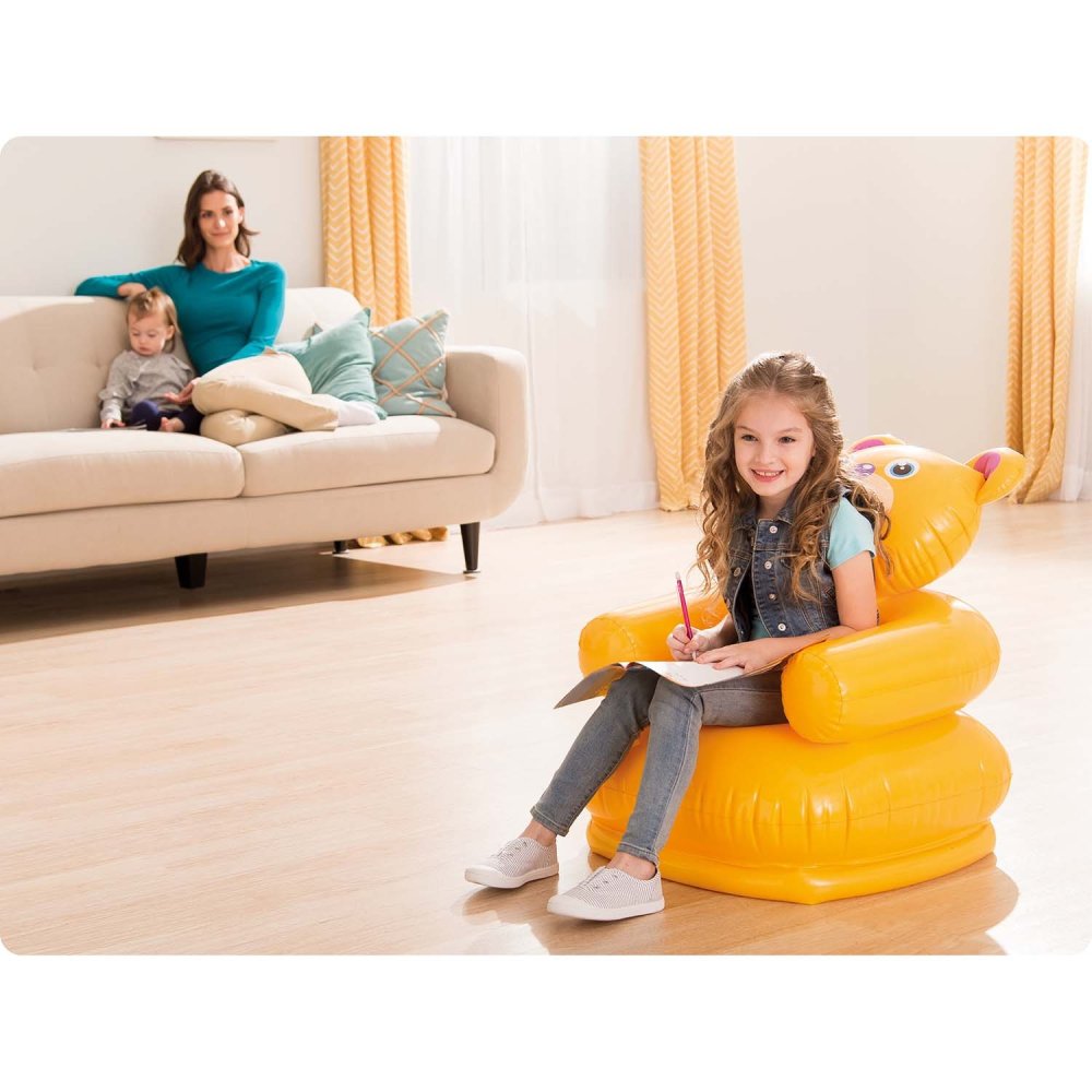 Inflatable kids chair Intex 68556, 65x64 cm, bear (3)