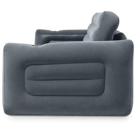 Intex 66552 2-in-1 Inflatable Sofa Bed Queen Size, Gray (3)