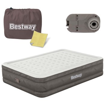 Bestway 69050 Queen Air Mattress with Built-in Pump 203x152x46 cm