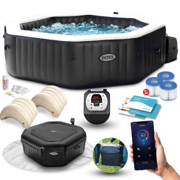 Inflatable SPA with Hydromassage for 4 People INTEX 28458