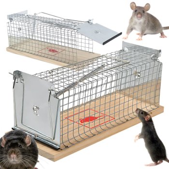 Large Humane Rat Trap XL Live Animal Cage for Rodents and Mice