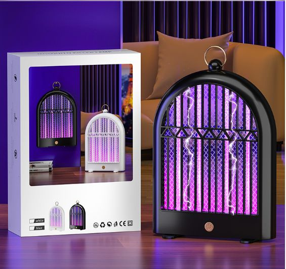 Hanging UV LED Insect Killer Lamp, Electric Mosquito Zapper, 2 Modes, USB (0)