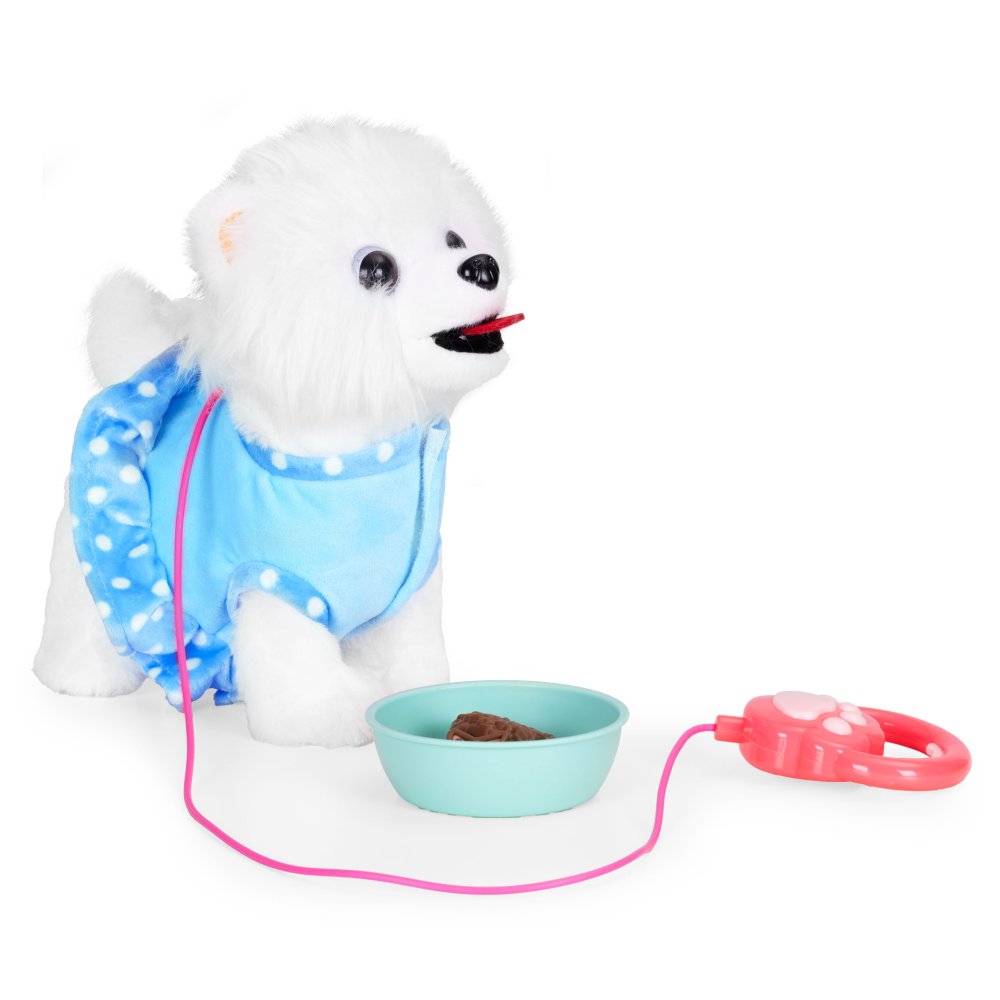 Interactive Walking Dog Toy on Leash Wags Tail and Plays Melodies for Kids (2)