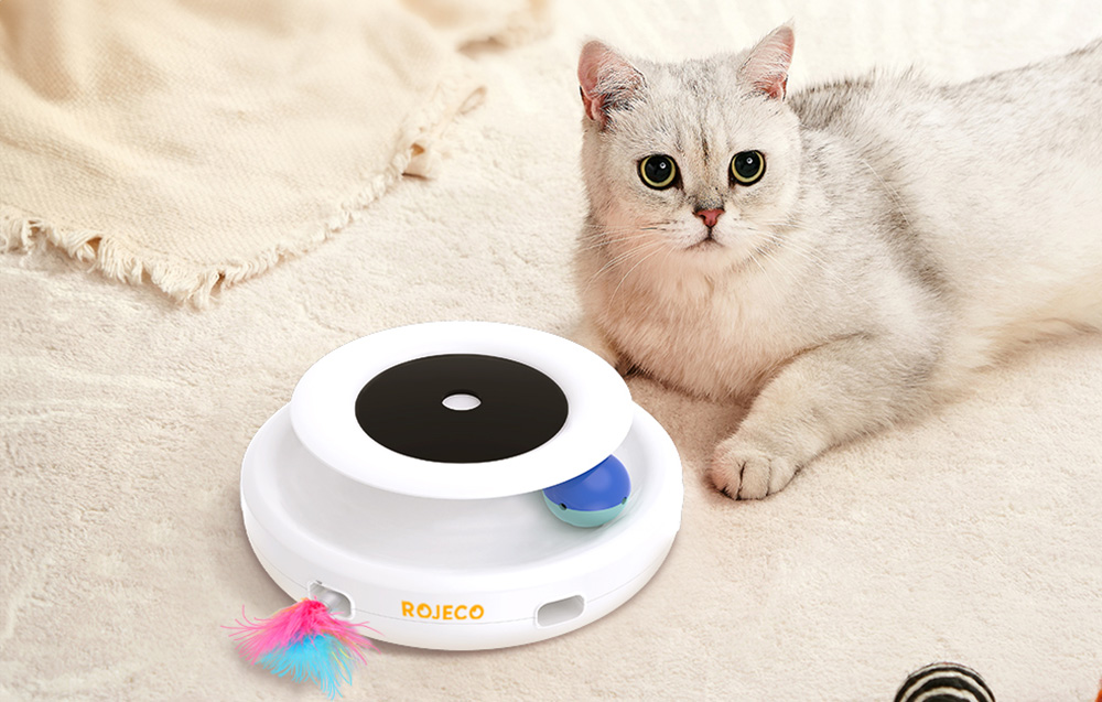 Rojeco Interactive toy for cats (kittens) with lights and ball (4)