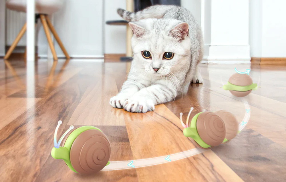 Cheerble Wicked Snail Interactive Ball Toy with Rope for Dog Cat (5)