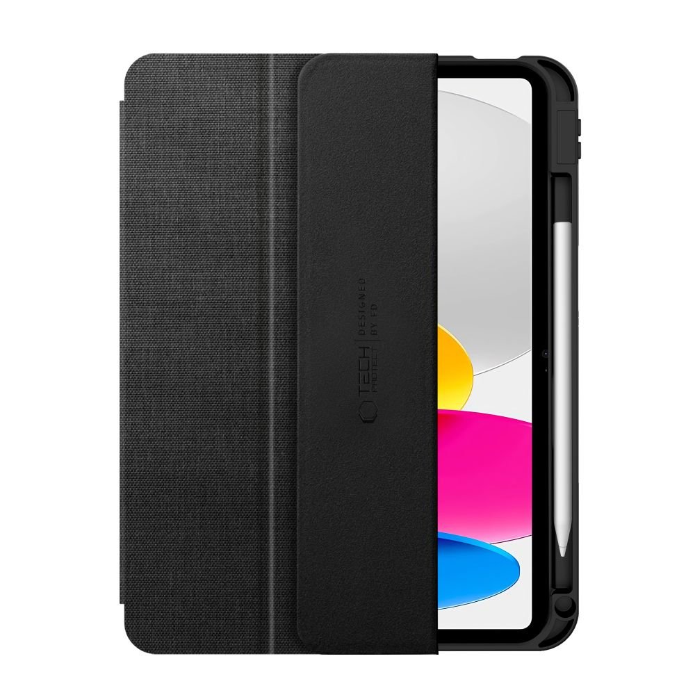 Apple iPad 11'' (2025) (A3355, A3356, A3354) Trifold Tech-Protect SC Pen Canvas Protective Cover Case, Black (1)
