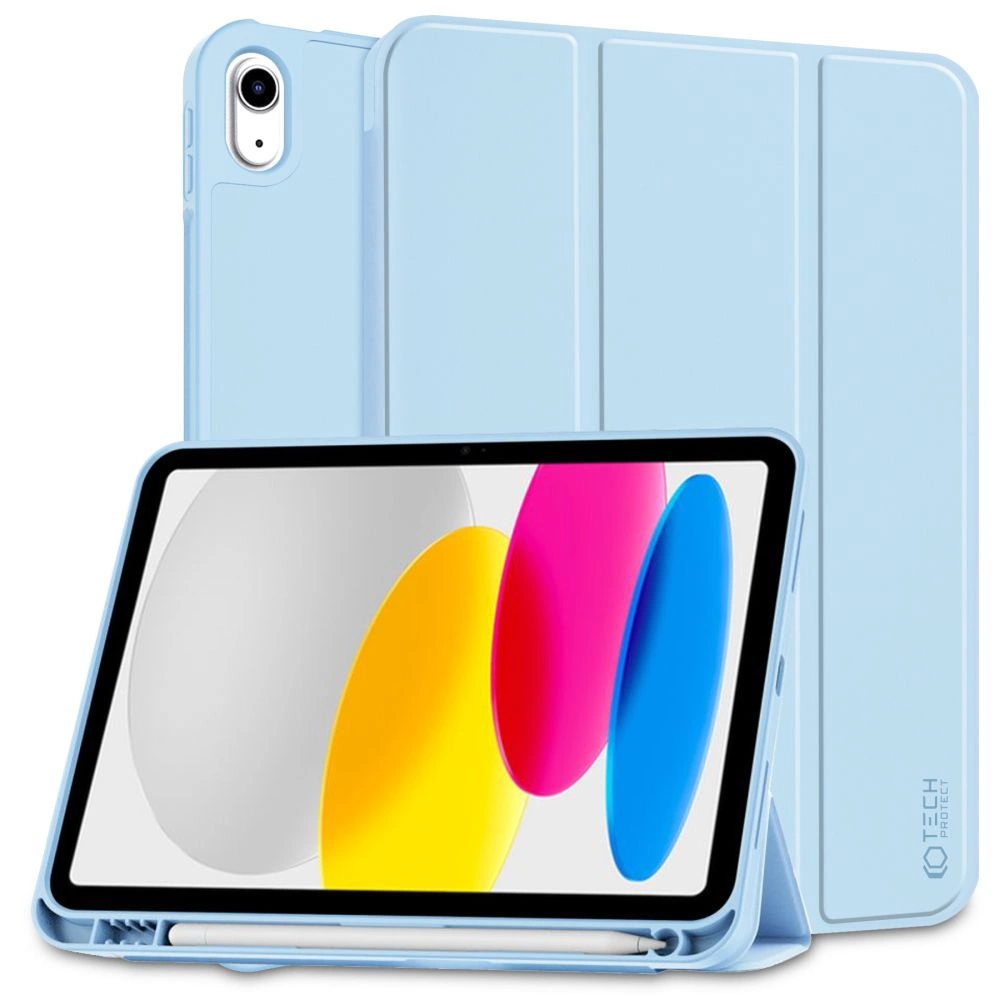 Apple iPad (2022) 10.9" (A2757 A2696) 10 gen. Tech-Protect SC Pen Protective Cover Case, Light Blue