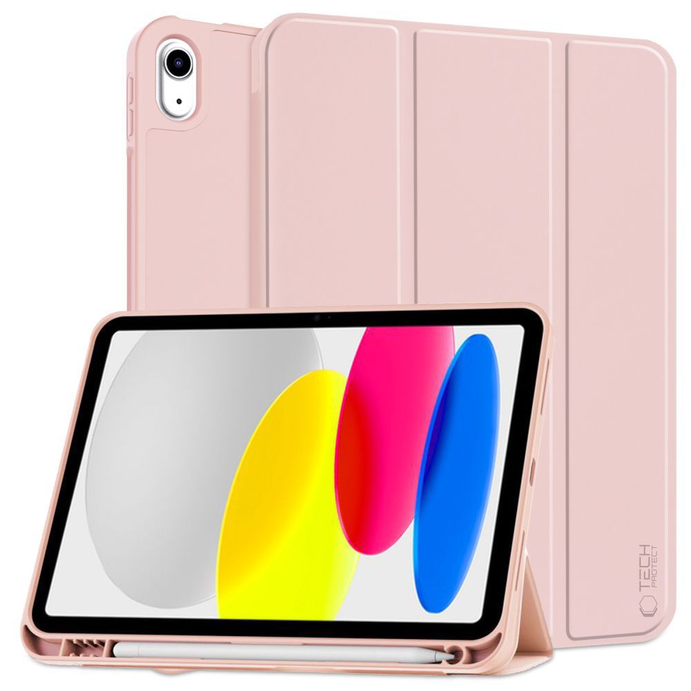 Apple iPad (2022) 10.9" (A2757 A2696) 10 gen. Tech-Protect SC Pen Protective Cover Case, Pink