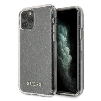 Apple iPhone 11 Pro Max 6.5'' Guess Glitter Case Cover (GUHCN65PCGLSI), Silver