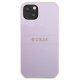 Guess Saffiano Hot Stamp & Metal Logo Case for iPhone 13 mini, Purple