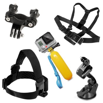 GoPro Sports Action Camera Mount Accessory Set Kit 9 in 1